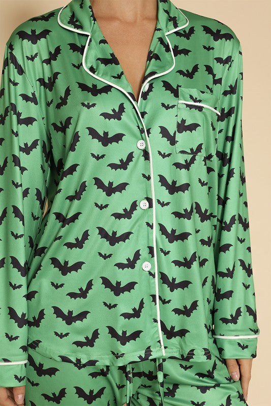 Halloween two piece pajama set