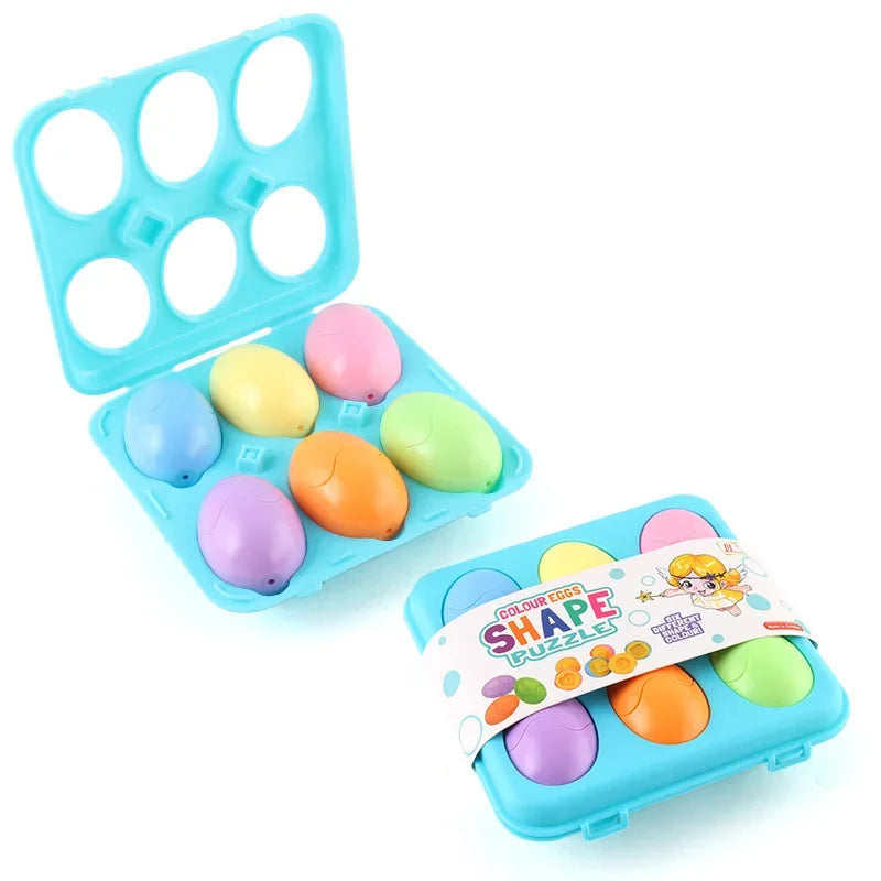 
                      
                        Matching Eggs Puzzle, Montessori Educational Toy for Early Learning and Shape Matching
                      
                    