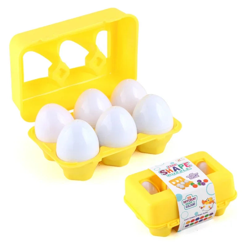 
                      
                        Matching Eggs Puzzle, Montessori Educational Toy for Early Learning and Shape Matching
                      
                    