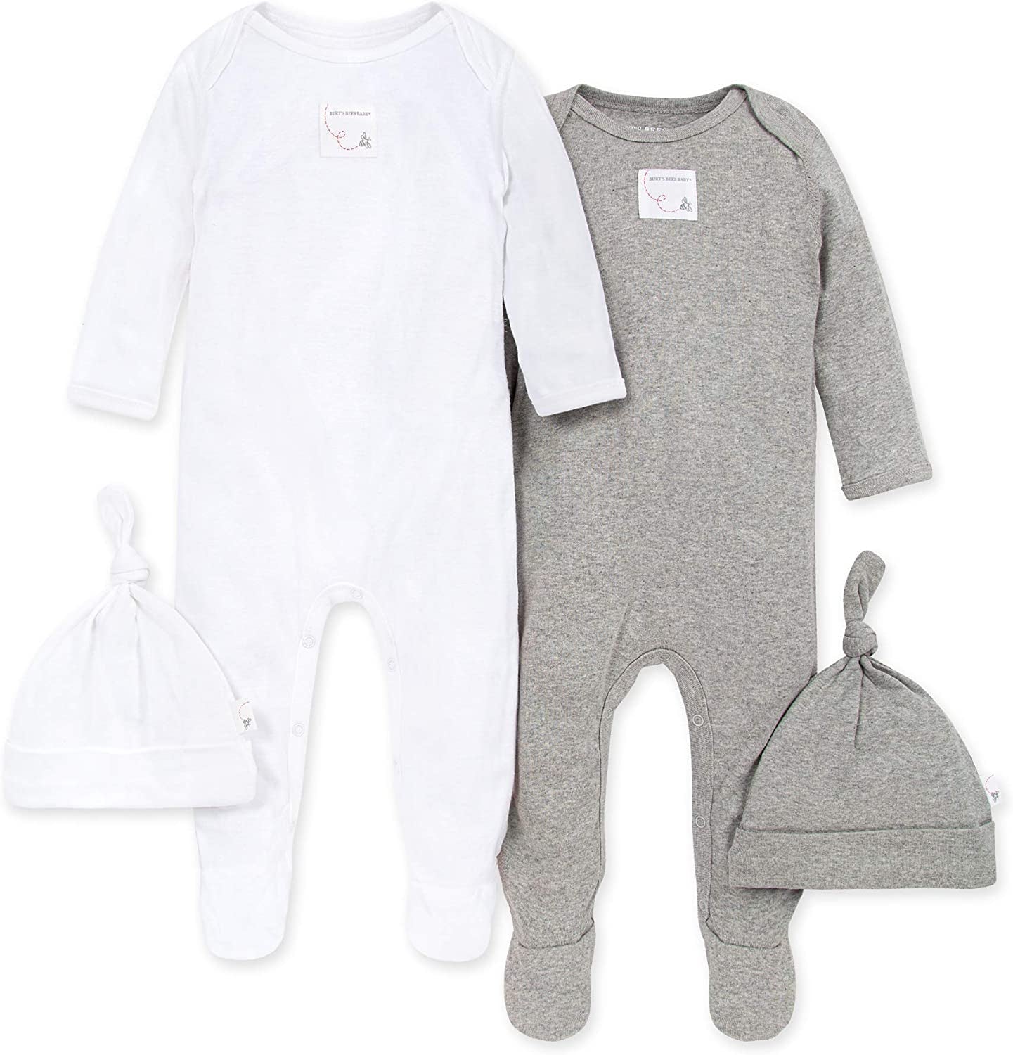 100% Organic Cotton Baby Boy Footed Onesie