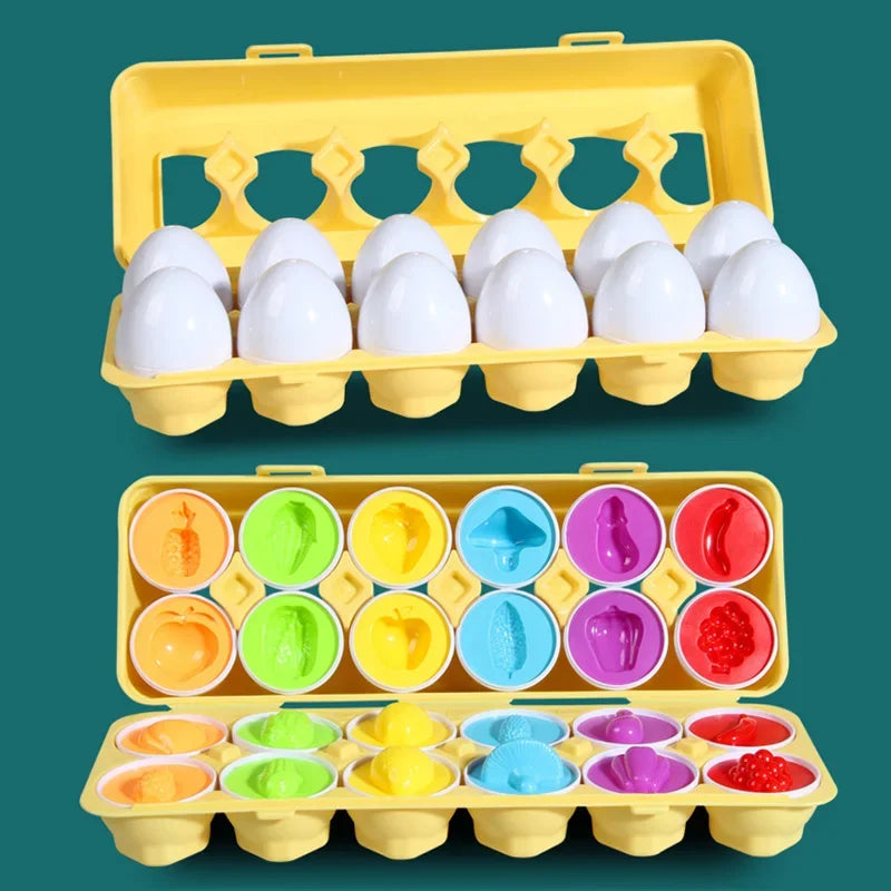 
                      
                        Matching Eggs Puzzle, Montessori Educational Toy for Early Learning and Shape Matching
                      
                    