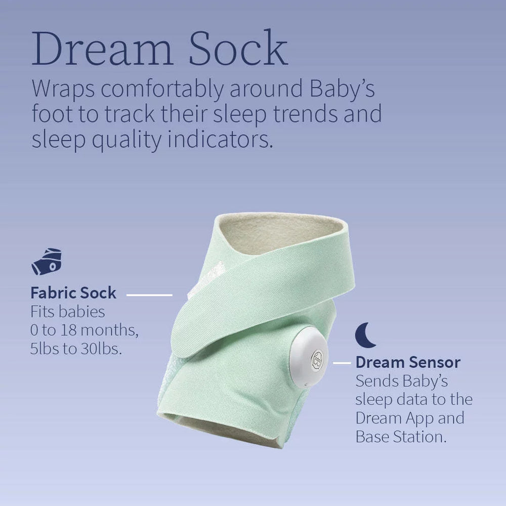 
                      
                        Dream Duo - Smart Portable Video Baby Monitor - HD Video Camera + Sock with Heart Rate, AVG Oxygen Tracker - Dusty Rose
                      
                    